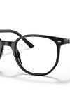 Ray-Ban Eyeglasses Unisex Elliot Optics Prescription - Black Frame Clear Lenses 52-19 Polarized