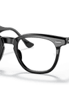 Ray-Ban Eyeglasses Unisex Hawkeye Optics Prescription - Black Frame Clear Lenses 50-21 Polarized