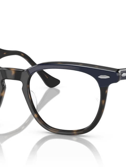 Ray-Ban Eyeglasses Unisex Hawkeye Optics Prescription - Blue On Havana Frame Demo Lens Lenses 48-21 Polarized