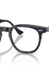 Ray-Ban Eyeglasses Unisex Hawkeye Optics Prescription - Blue On Havana Frame Demo Lens Lenses 50-21 Polarized