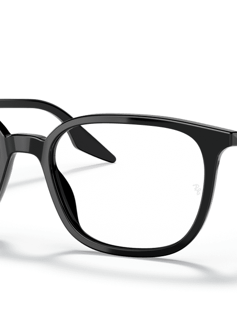 Ray-Ban Eyeglasses Unisex Rb5362 Optics Prescription - Black Frame Clear Lenses 54-18 Polarized