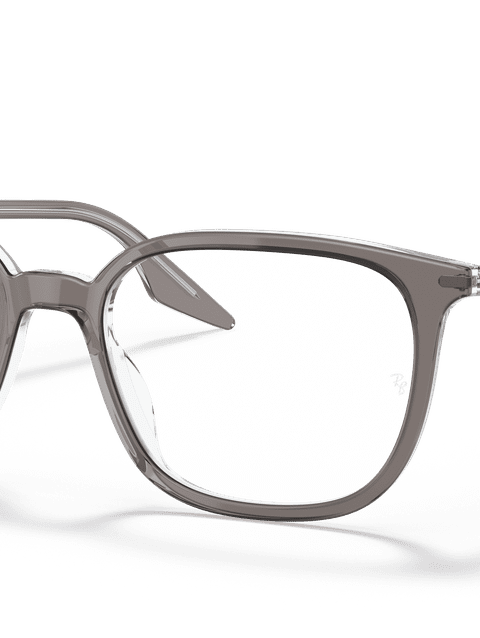 Ray-Ban Eyeglasses Unisex Rb5362 Optics Prescription - Grey Frame Clear Lenses 54-18 Polarized