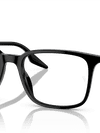 Ray-Ban Eyeglasses Unisex Rb5421 Optics Prescription - Black Frame Clear Lenses 55-19 Polarized