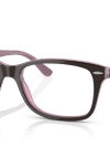 Ray-Ban Eyeglasses Unisex Rb5428 Optics Prescription - Brown On Pink Frame Clear Lenses 50-17 Polarized