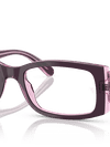 Ray-Ban Eyeglasses Woman Miriam Optics Prescription - Violet On Transparent Pink Frame Clear Lenses 54-19 Polarized