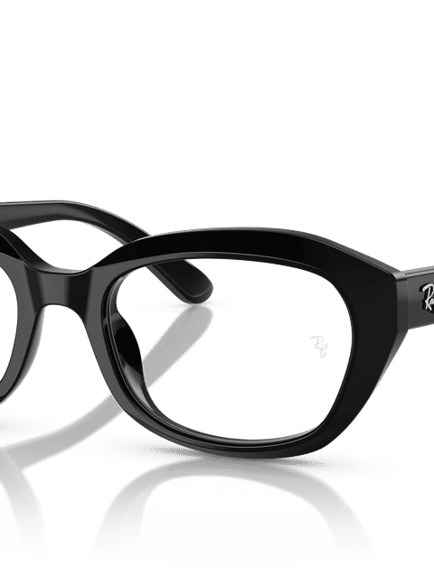 Ray-Ban Eyeglasses Children Rb1636 Optics Kids Prescription - Black Frame Clear Lenses 46-17 Polarized