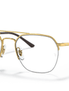 Ray-Ban Eyeglasses Unisex Rb6444 Optics Prescription - Arista Gold Frame Clear Lenses 51-18 Polarized