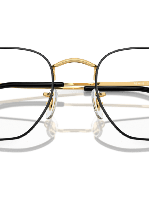 Ray-Ban Eyeglasses Unisex Hexagonal Optics Prescription - Gold Frame Clear Lenses 48-21 Polarized