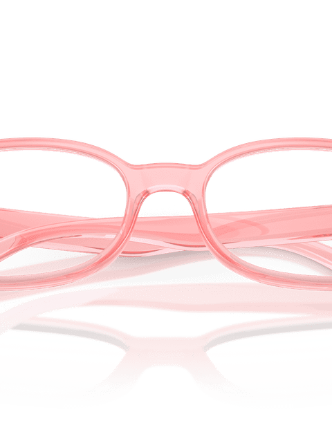 Ray-Ban Eyeglasses Children Rb1904 Optics Kids Bio-based Prescription - Transparent Light Pink Frame Clear Lenses 44-15 Polarized