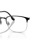 Ray-Ban Eyeglasses Man Rb6494 Optics Prescription - Silver Frame Clear Lenses 56-18 Polarized