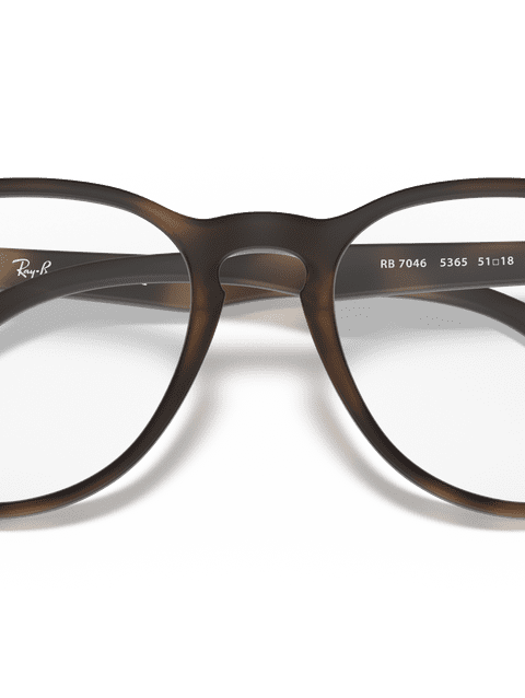 Ray-Ban Eyeglasses Woman Erika Optics Prescription - Tortoise Frame Clear Lenses 51-18 Polarized