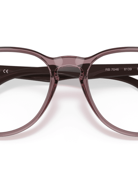 Ray-Ban Eyeglasses Woman Erika Optics Prescription - Brown Frame Clear Lenses 51-18