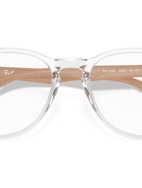 Ray-Ban Eyeglasses Woman Erika Optics Prescription - Beige Frame Clear Lenses 51-18