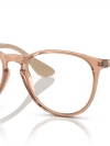 Ray-Ban Eyeglasses Woman Erika Optics Prescription - Beige Frame Clear Lenses 51-18 Polarized