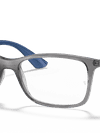 Ray-Ban Eyeglasses Unisex Rb7047 Optics Prescription - Blue Frame Clear Lenses 54-17 Polarized