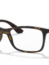 Ray-Ban Eyeglasses Unisex Rb7047 Optics Prescription - Dark Brown Frame Clear Lenses 54-17 Polarized