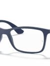 Ray-Ban Eyeglasses Unisex Rb7047 Optics Prescription - Blue Frame Clear Lenses 54-17 Polarized