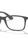 Ray-Ban Eyeglasses Unisex Rb7047 Optics Prescription - Grey Frame Clear Lenses 54-17 Polarized