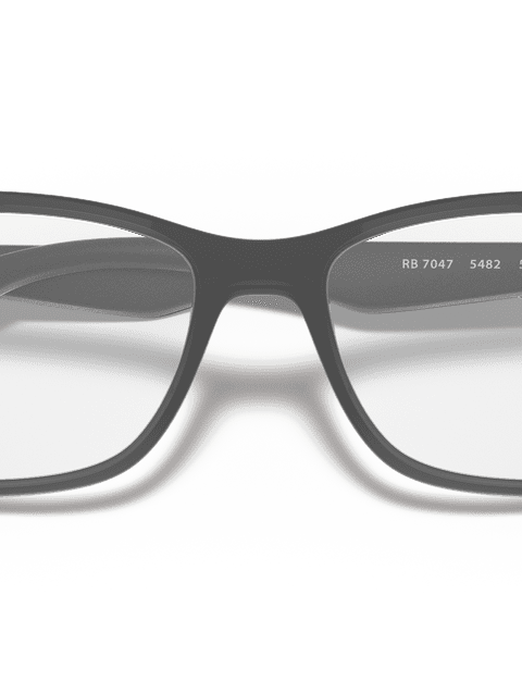 Ray-Ban Eyeglasses Unisex Rb7047 Optics Prescription - Grey Frame Clear Lenses 54-17 Polarized