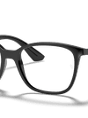 Ray-Ban Eyeglasses Unisex Rb7066 Optics Prescription - Black Frame Clear Lenses 54-17 Polarized