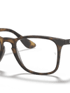 Ray-Ban Eyeglasses Unisex Rb7074 Optics Prescription - Tortoise Frame Clear Lenses 50-18 Polarized