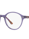 Ray-Ban Eyeglasses Unisex Dean Optics Prescription - Violet Frame Clear Lenses 50-19 Polarized