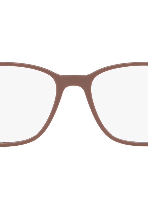 Ray-Ban Eyeglasses Unisex Rb7119 Optics Prescription - Light Brown Frame Clear Lenses 53-17 Polarized