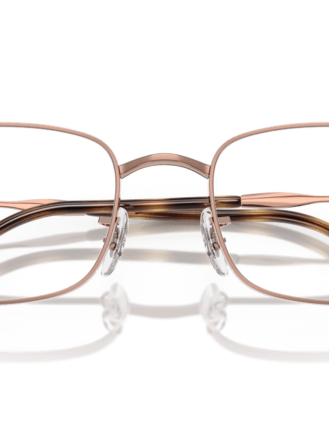 Ray-Ban Eyeglasses Unisex Rb3746v Optics Prescription - Copper Frame Clear Lenses 54-20 Polarized