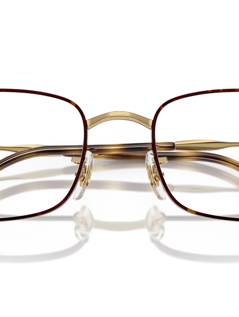 Ray-Ban Eyeglasses Unisex Rb3746v Optics Prescription - Gold Frame Clear Lenses 54-20 Polarized