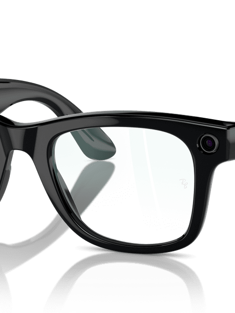 Ray-Ban Meta Wayfarer Smart Glasses Black Frame Clear Lenses