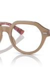 Ray-Ban Eyeglasses Unisex Gina Optics Prescription - Red & Purple Havana Frame Clear Lenses 51-20 Polarized