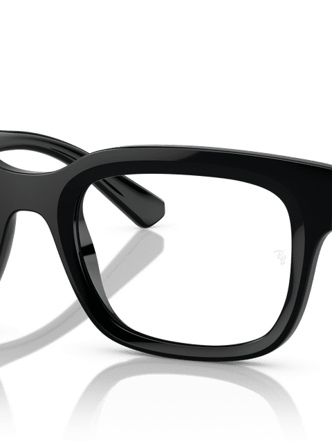 Ray-Ban Eyeglasses Unisex Chad Optics Bio-based Prescription - Black Frame Clear Lenses 52-22 Polarized