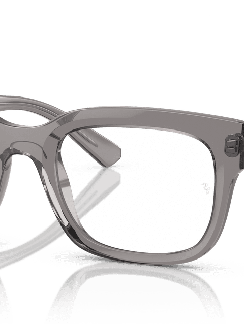 Ray-Ban Eyeglasses Unisex Chad Optics Bio-based Prescription - Transparent Grey Frame Clear Lenses 52-22 Polarized