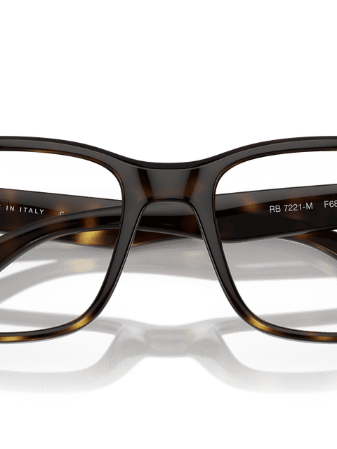 Ray-Ban Eyeglasses Man Rb7221m Optics Scuderia Ferrari Collection - Havana Frame Clear Lenses 54-18 Polarized