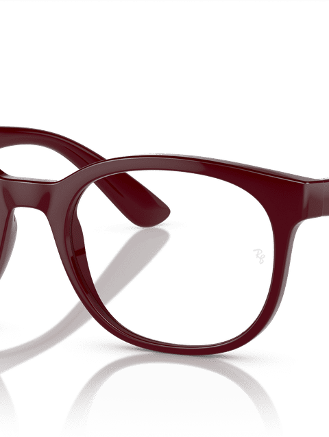 Ray-Ban Eyeglasses Unisex Rb7231m Optics Scuderia Ferrari Collection - Dark Red Frame Demo Lens Lenses 52-19 Polarized