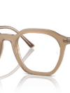 Ray-Ban Eyeglasses Unisex Alice Optics Prescription - Brown Frame Clear Lenses 52-21 Polarized