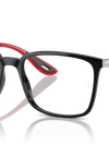 Ray-Ban Eyeglasses Unisex Rb7240m Optics Scuderia Ferrari Collection - Red Frame Clear Lenses 54-18 Polarized