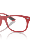 Ray-Ban Eyeglasses Unisex Rb7307m Optics Scuderia Ferrari Collection - Red Frame Clear Lenses 52-17 Polarized