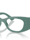 Ray-Ban Eyeglasses Unisex Kat Optics Bio-based Prescription - Algae Green Frame Clear Lenses 50-18 Polarized