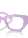 Ray-Ban Eyeglasses Unisex Zena Optics Bio-based Prescription - Lilac Frame Clear Lenses 49-22 Polarized