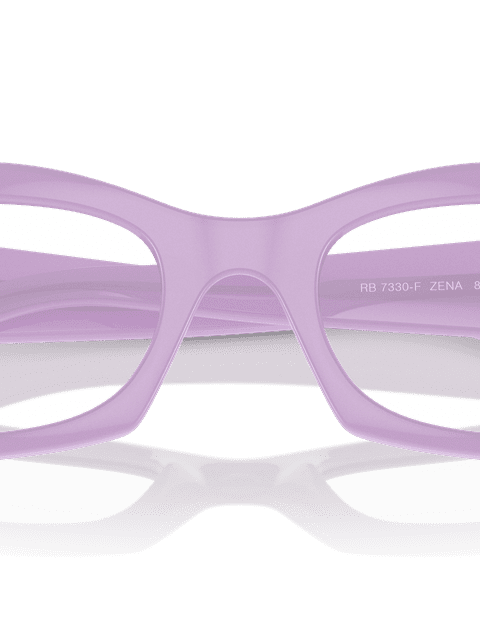 Ray-Ban Eyeglasses Unisex Zena Optics Bio-based Prescription - Lilac Frame Clear Lenses 49-22 Polarized