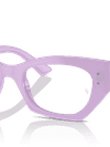 Ray-Ban Eyeglasses Unisex Zena Optics Bio-based Prescription - Lilac Frame Clear Lenses 49-22 Polarized