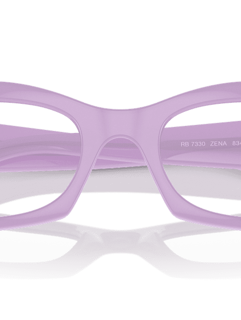 Ray-Ban Eyeglasses Unisex Zena Optics Bio-based Prescription - Lilac Frame Clear Lenses 49-22 Polarized