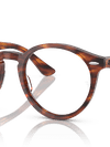 Ray-Ban Eyeglasses Unisex Larry Optics Prescription - Striped Havana Frame Clear Lenses 49-21 Polarized