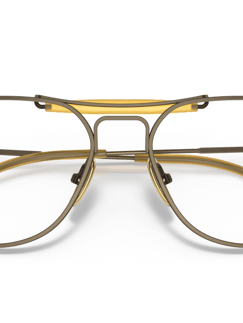 Ray-Ban Eyeglasses Woman Rb8064 Titanium Optics Prescription - Gold Frame Clear Lenses 53-17