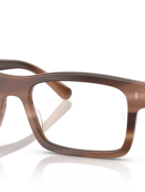 Ray-Ban Eyeglasses Unisex Rb5435 Optics Prescription - Havana Brown Frame Clear Lenses 56-19 Polarized