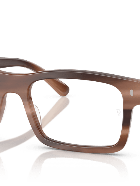 Ray-Ban Eyeglasses Unisex Rb5435 Optics Prescription - Havana Brown Frame Clear Lenses 54-19 Polarized