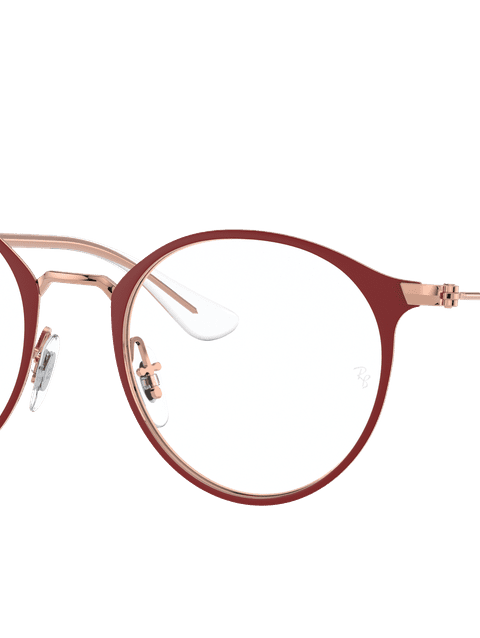 Ray-Ban Eyeglasses Children Rb1053 Optics Kids Prescription - Pink Gold Frame Clear Lenses 45-18 Polarized