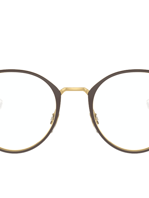 Ray-Ban Eyeglasses Children Rb1053 Optics Kids Prescription - Gold Frame Clear Lenses 43-18 Polarized