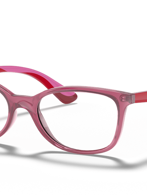 Ray-Ban Eyeglasses Children Rb1586 Optics Kids Prescription - Fuxia Frame Clear Lenses 49-16 Polarized